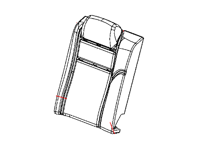 Dodge 1ME49EY1AA COVER Rear Seat Back 40 % Side