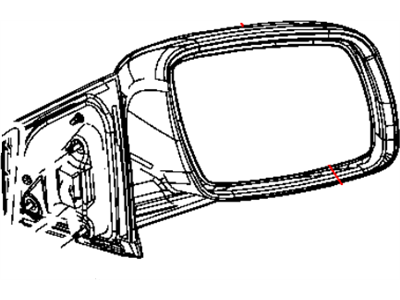 2013 Dodge Journey Car Mirror - 1GC011PSAE