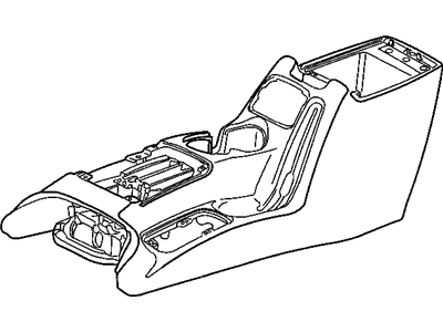 Jeep Liberty Center Console Base - WD851L8AB