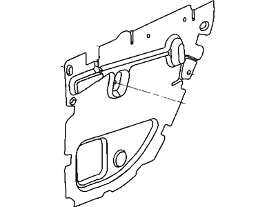 Chrysler 5152062AB WATERDAM Rear Door