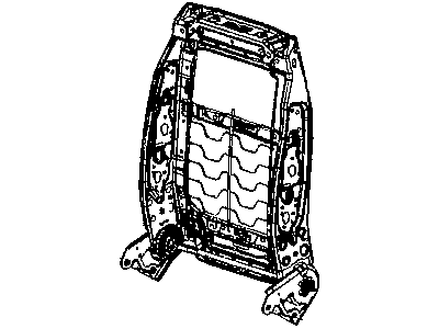 Dodge 68065748AA FRAME Front Seat Back