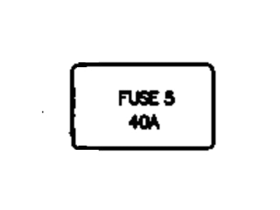 Mopar FLF40 Fuse, Green