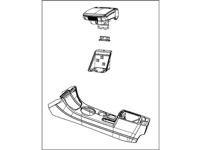 Chrysler 82210827AD MEDIA SYSTEM Monitor w/o DVD