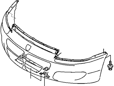 Chrysler MR432891 PLATE Fascia to Body