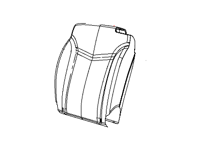 Chrysler 1HL451D5AA COVER Front Seat Back