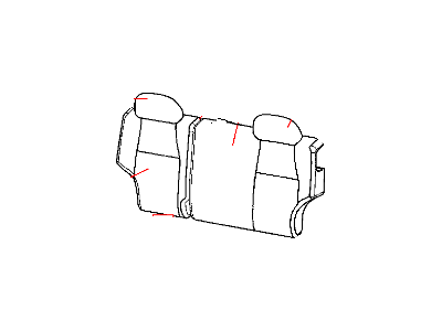 Jeep 1EV501D5AA COVER Rear Seat Back 40%