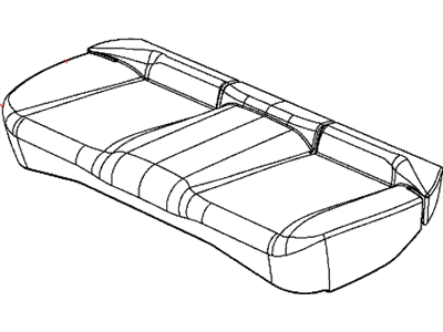Dodge 5MY24DX9AA COVER Rear Seat Cushion