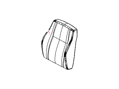 Dodge 1TF88XDVAB COVER Front Seat Back