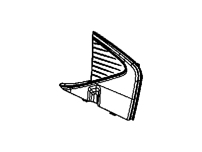 Dodge 1SY14DX9AB BEZEL REAR DOOR FLAG