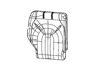 Mopar 6ED07LA3AA Cover Rear Seat Back 3RD Row