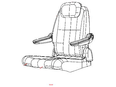 Dodge 1QW441DVAA COVER Rear Seat Cushion