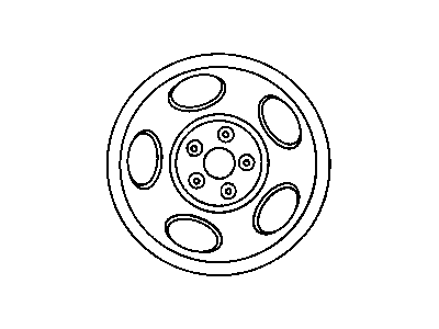 Dodge 5FS05S4A WHEEL Steel