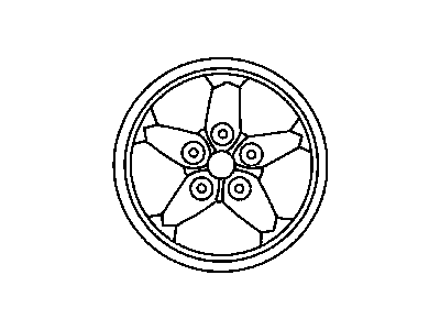 Jeep 5DR19TAE WHEEL Aluminum