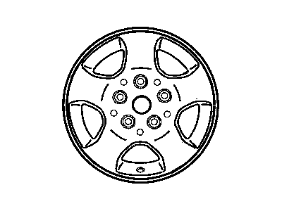 Jeep 5GC81TAEAA WHEEL Aluminum