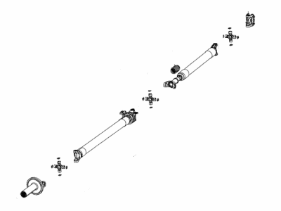 Mopar 5146500AB Shaft Drive Rear 2-Piece