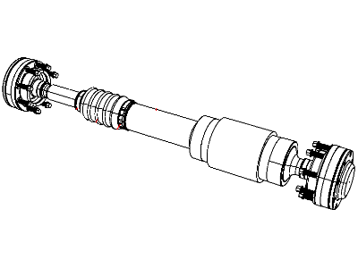 Jeep 68022104AB SHAFT Drive Rear 1-Piece