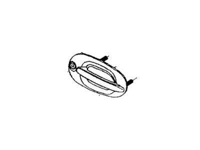 1997 Chrysler Town & Country Door Handle - QK00SC5