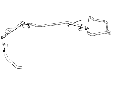 2014 Jeep Grand Cherokee Brake Booster Vacuum Hose - 4581809AA