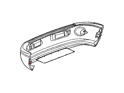 Mopar 5016301AA Bumper Cover, Front