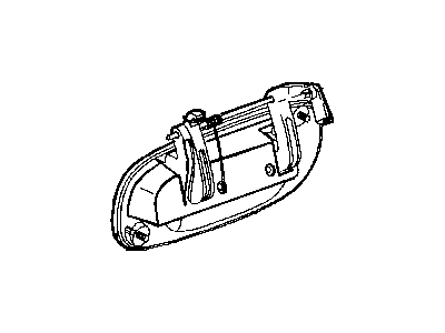 2003 Dodge Durango Door Handle - 55362892AC