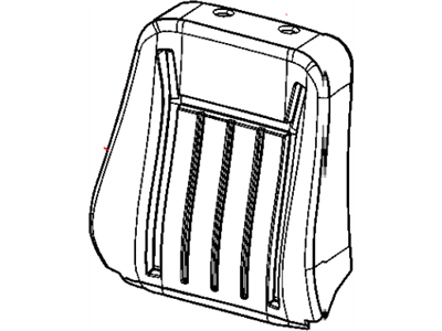 Chrysler 1CE081D1AA COVER Seat Back