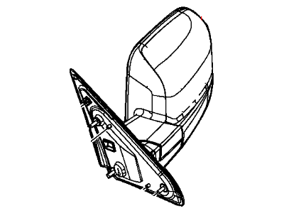 2014 Ram 2500 Car Mirror - 68142667AG