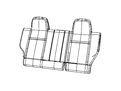 Jeep 1RS38DK7AA COVER Rear Seat Back Right