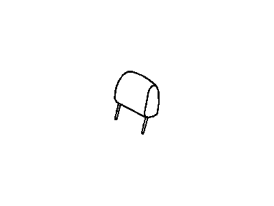 Mopar 1RT00BD3AA Headrest, Gray, Front