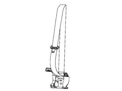 Ram 7AX82TU6AB BELT AND RETRACTOR 2nd Row Seat