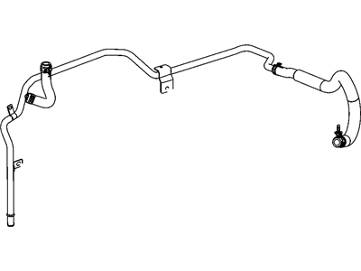Chrysler 5058624AE HOSE AND TUBE Engine Coolant to Oil Cooler Outlet Includes: Clamps