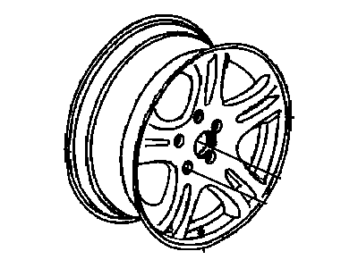 Chrysler 1AN34PAKAB WHEEL Aluminum
