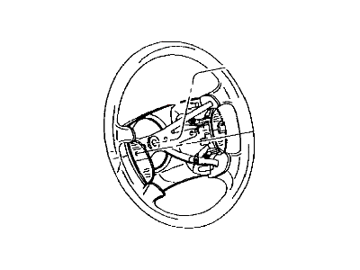 Dodge Ram 3500 Steering Wheel - YV191DHAC