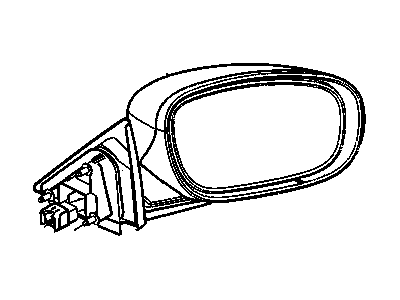Mopar 5139203AA Mirror Glass, Front Driver Side