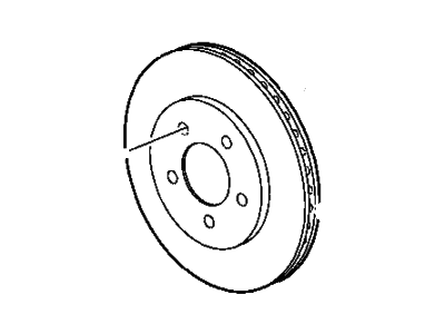 2002 Chrysler Voyager Brake Disc - 2AMV1819AA