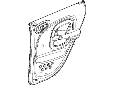 Chrysler 1BT921FLAA PANEL Door Trim Rear