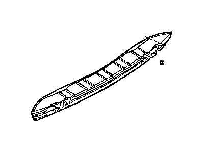 Dodge 5113012AB REINFORCEMENT Rear Bumper Includes Absorber