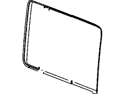Jeep Wrangler Window Run - 55395736AF
