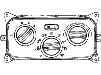 Mopar 55037533AB Control A/C And Heater With A/C