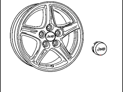 Chrysler 82210161 WHEEL KIT Cast Aluminum