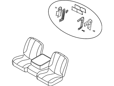 2005 Dodge Ram 2500 Seat Cushion - 1BQ561L5AA