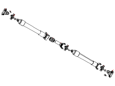 2008 Dodge Ram 3500 Drive Shaft - 52853221AC