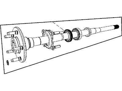 Jeep 68003272AA SHAFT Axle Rear