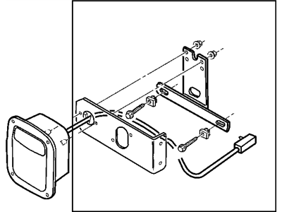 Dodge 55295455AB BRACKET License Plate