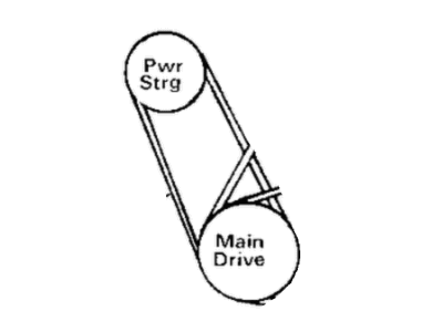 Dodge Lancer Drive Belt - B0013411