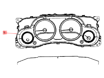Jeep 5172267AD CLUSTER Instrument Panel
