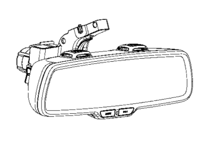 2017 Jeep Grand Cherokee Car Mirror - 68289783AB