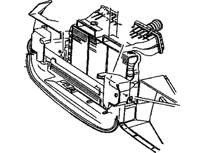 Dodge 4848737 BAFFLE Radiator