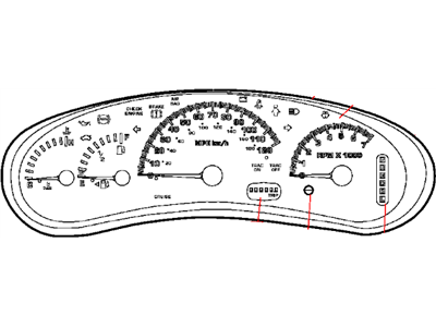 Dodge Intrepid Instrument Cluster - 4602448AA