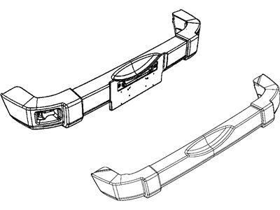 Jeep 1BD22RXFAE BUMPER Rear