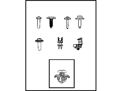 Dodge 68058832AA FASTENER KIT Front End Module